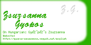 zsuzsanna gyopos business card